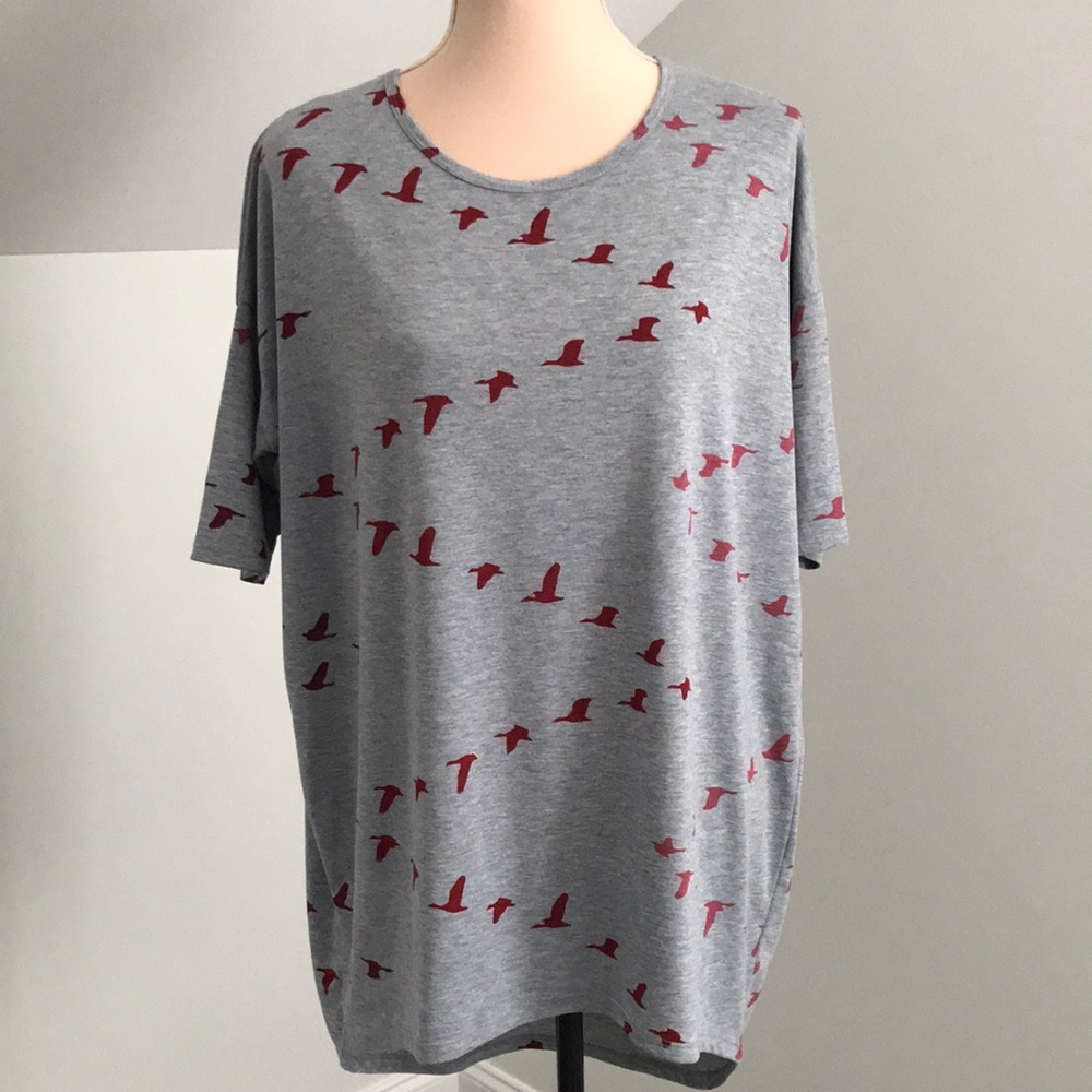 LULAROE SIMPLY COMFORTABLE SHORT SLEEVE HI LO TUNIC